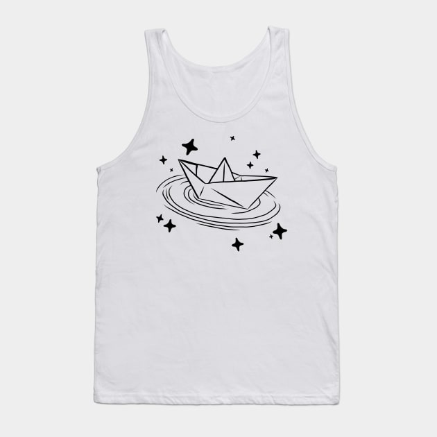 Space Sailing Tank Top by Owllee Designs